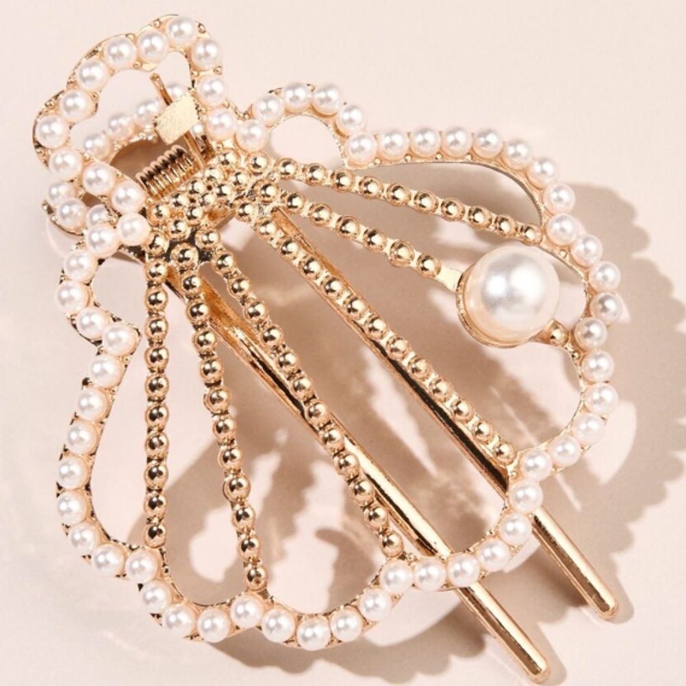 Pearl Shell Hair Clip - Picture 2 of 3